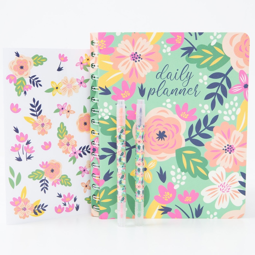 Steel Mill and Company Floral Undated Daily Planner